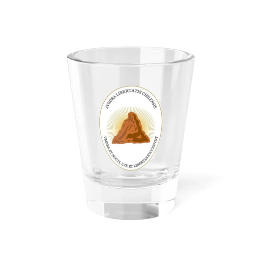 Reverse of the Coat of Arms of Chile (1812-1814) - Shot Glass 1.5oz 1.5oz - Go Mug Yourself