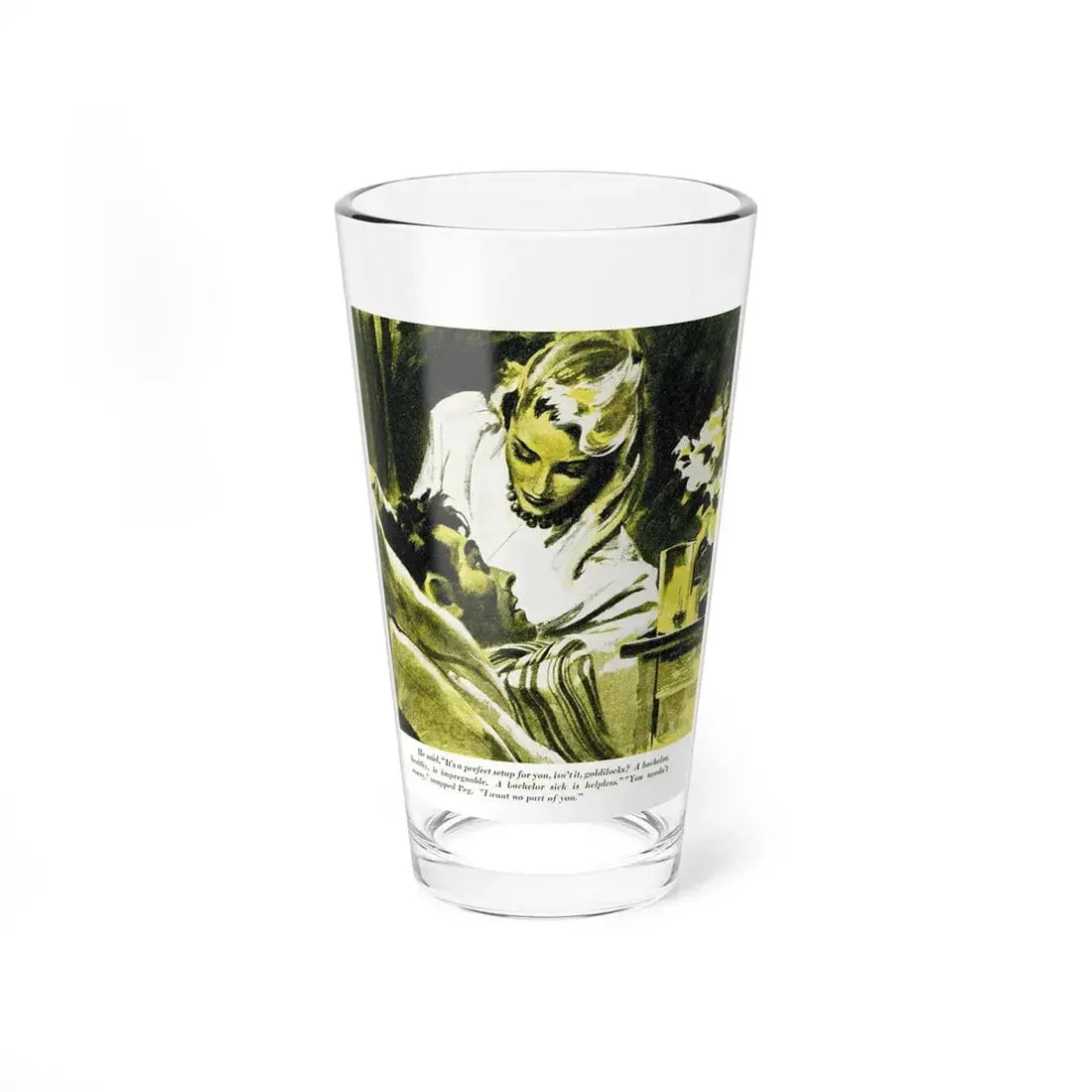 Revolt of an Angel (2), Redbook, April 1947 (Magazine Illustration) Pint Glass 16oz 16oz - Go Mug Yourself