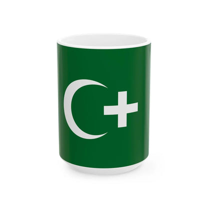 Revolution flag of Egypt 1919 (Egypt) White Coffee Mug 15oz - Go Mug Yourself