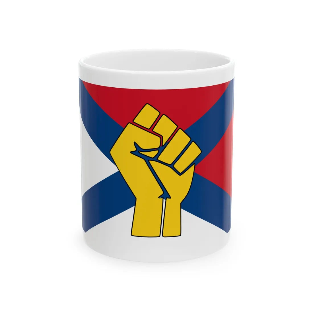 Revolutionary Front (Ethiopia) White Coffee Mug 11oz - Go Mug Yourself