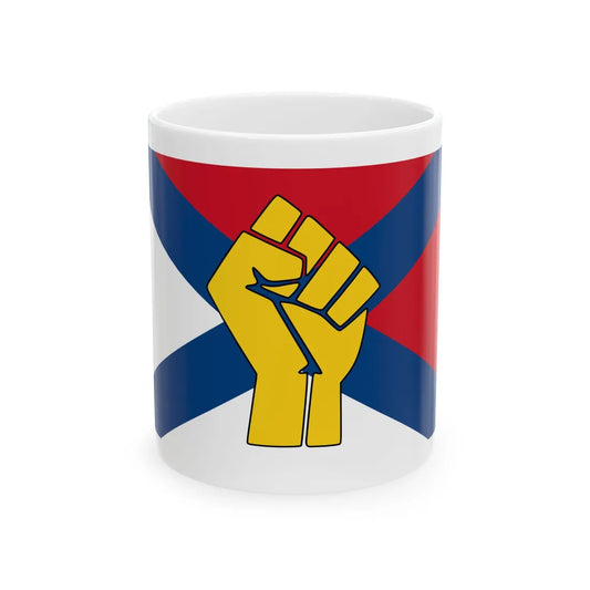 Revolutionary Front (Ethiopia) White Coffee Mug 11oz - Go Mug Yourself