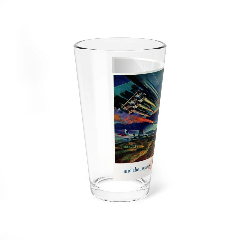 Reynolds' Aluminum Rockets, 1951 (Magazine Illustration) Pint Glass 16oz-Go Mug Yourself