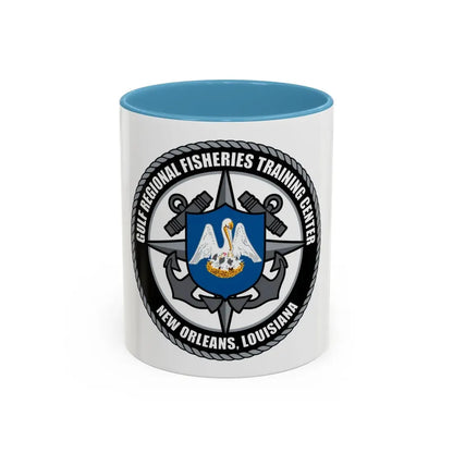 RFTC New Orleans Louisiana (U.S. Coast Guard) Accent Coffee Mug 11oz Light Blue - Go Mug Yourself