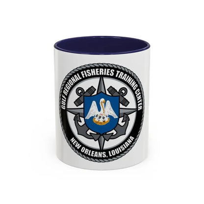 RFTC New Orleans Louisiana (U.S. Coast Guard) Accent Coffee Mug 11oz Navy - Go Mug Yourself