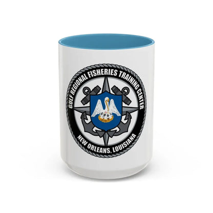 RFTC New Orleans Louisiana (U.S. Coast Guard) Accent Coffee Mug 15oz Light Blue - Go Mug Yourself