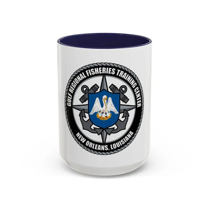 RFTC New Orleans Louisiana (U.S. Coast Guard) Accent Coffee Mug 15oz Navy - Go Mug Yourself