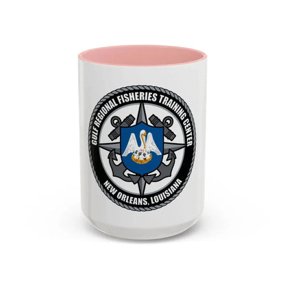 RFTC New Orleans Louisiana (U.S. Coast Guard) Accent Coffee Mug 15oz Pink - Go Mug Yourself