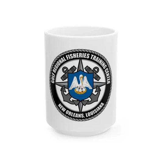 RFTC New Orleans Louisiana (U.S. Coast Guard) White Coffee Mug 15oz - Go Mug Yourself