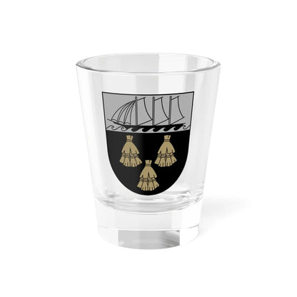 Rīgas rajona ģerbonis (Latvia) (Coat of Arms) Shot Glass 1.5oz 1.5oz - Go Mug Yourself