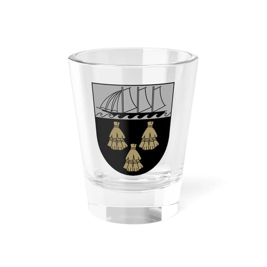 Rīgas rajona ģerbonis (Latvia) (Coat of Arms) Shot Glass 1.5oz 1.5oz - Go Mug Yourself