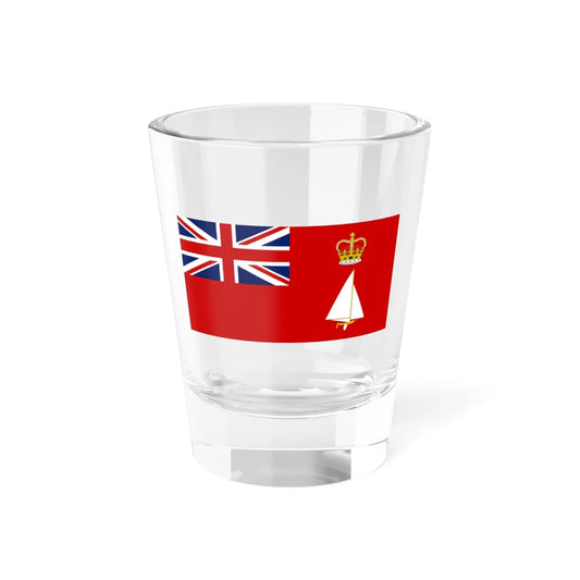 RHADC defaced Red Ensign (United Kingdom) Shot Glass 1.5oz 1.5oz - Go Mug Yourself