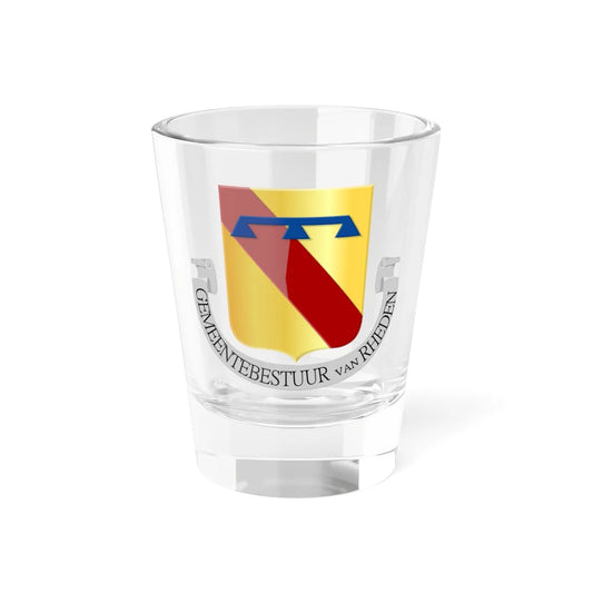 Rheden per wapendiploma met onderschrift (Netherlands) (Coat of Arms) Shot Glass 1.5oz 1.5oz - Go Mug Yourself