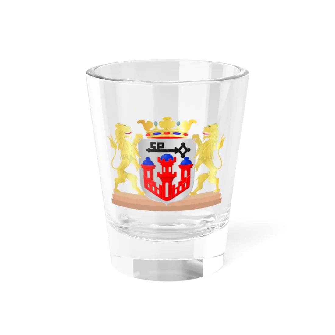 Rhenen wapen (Netherlands) (Coat of Arms) Shot Glass 1.5oz 1.5oz - Go Mug Yourself