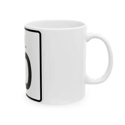 Rhode Island 10 (Rhode Island) (Road Sign) White Coffee Mug - Go Mug Yourself