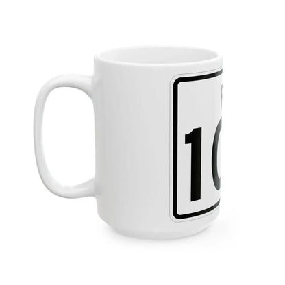 Rhode Island 100 (Rhode Island) (Road Sign) White Coffee Mug - Go Mug Yourself