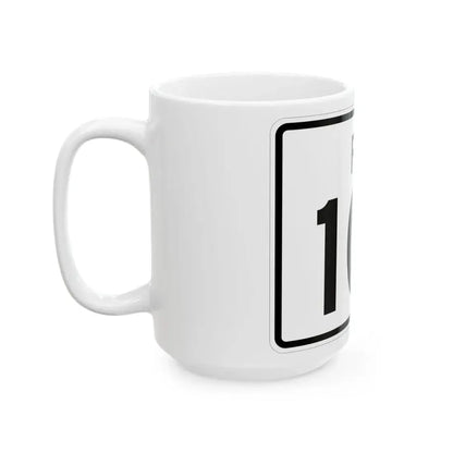 Rhode Island 101 (Rhode Island) (Road Sign) White Coffee Mug - Go Mug Yourself