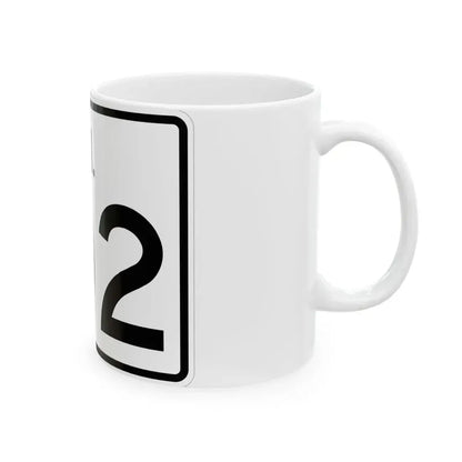 Rhode Island 102 (Rhode Island) (Road Sign) White Coffee Mug - Go Mug Yourself