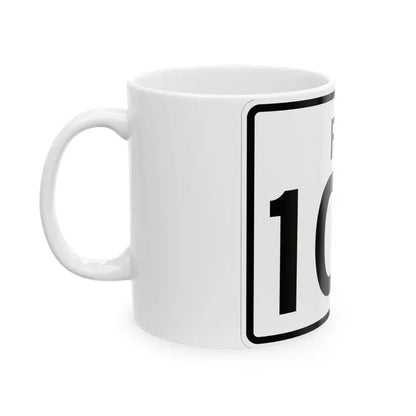 Rhode Island 103 (Rhode Island) (Road Sign) White Coffee Mug - Go Mug Yourself