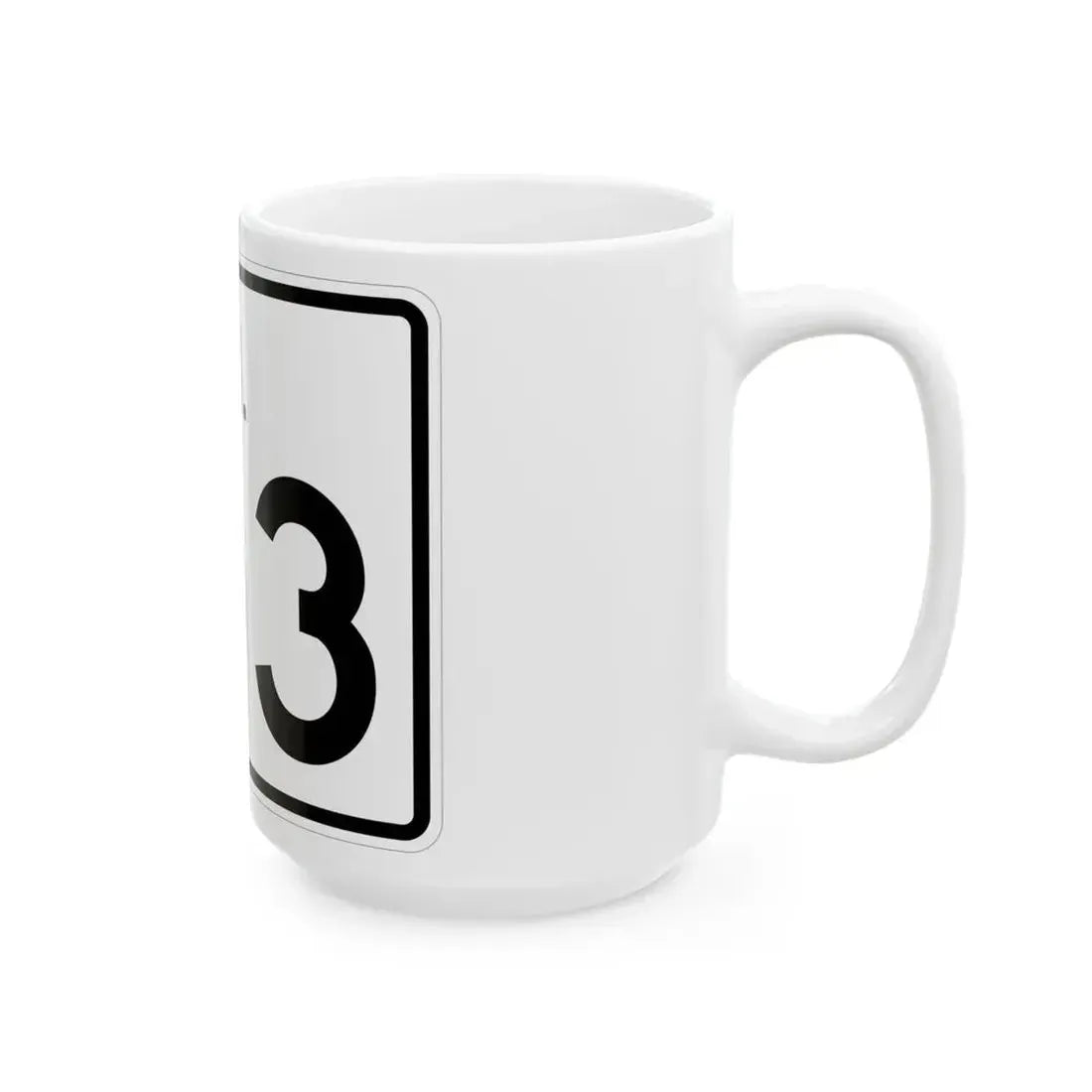 Rhode Island 103 (Rhode Island) (Road Sign) White Coffee Mug - Go Mug Yourself