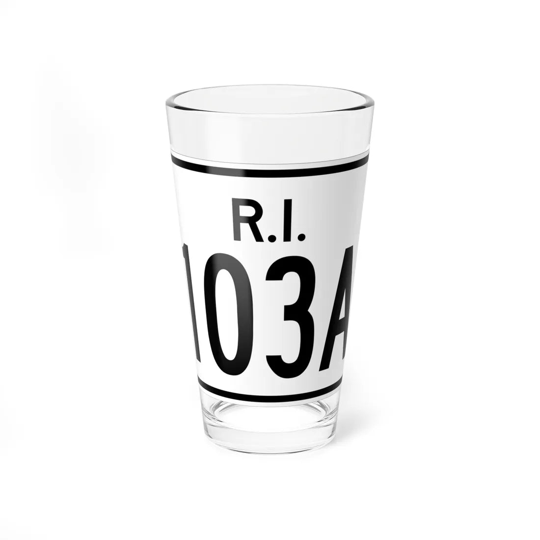 Rhode Island 103A (Rhode Island) (Road Sign) Pint Glass 16oz 16oz - Go Mug Yourself