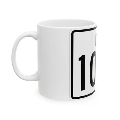 Rhode Island 103A (Rhode Island) (Road Sign) White Coffee Mug - Go Mug Yourself