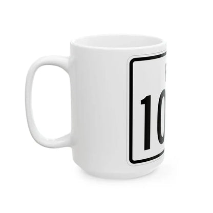 Rhode Island 103A (Rhode Island) (Road Sign) White Coffee Mug - Go Mug Yourself