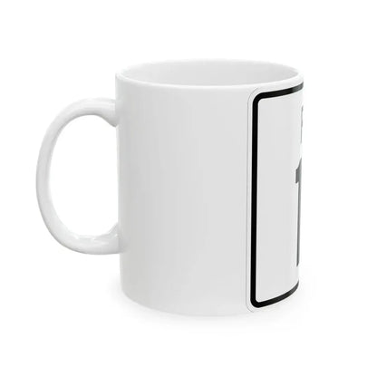 Rhode Island 11 (Rhode Island) (Road Sign) White Coffee Mug - Go Mug Yourself
