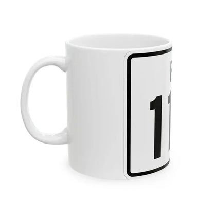 Rhode Island 110 (Rhode Island) (Road Sign) White Coffee Mug - Go Mug Yourself