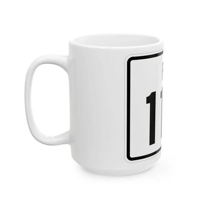 Rhode Island 110 (Rhode Island) (Road Sign) White Coffee Mug - Go Mug Yourself