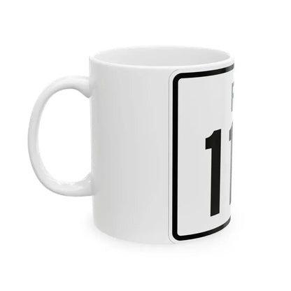 Rhode Island 112 (Rhode Island) (Road Sign) White Coffee Mug - Go Mug Yourself