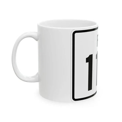 Rhode Island 114 (Rhode Island) (Road Sign) White Coffee Mug - Go Mug Yourself