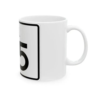 Rhode Island 115 (Rhode Island) (Road Sign) White Coffee Mug - Go Mug Yourself