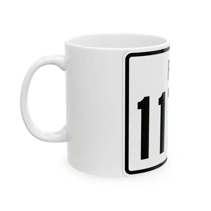 Rhode Island 117A (Rhode Island) (Road Sign) White Coffee Mug - Go Mug Yourself