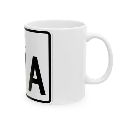 Rhode Island 117A (Rhode Island) (Road Sign) White Coffee Mug - Go Mug Yourself