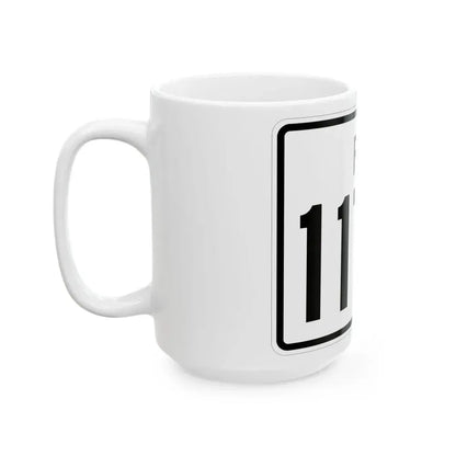 Rhode Island 117A (Rhode Island) (Road Sign) White Coffee Mug - Go Mug Yourself