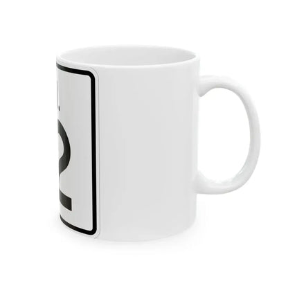 Rhode Island 12 (Rhode Island) (Road Sign) White Coffee Mug - Go Mug Yourself