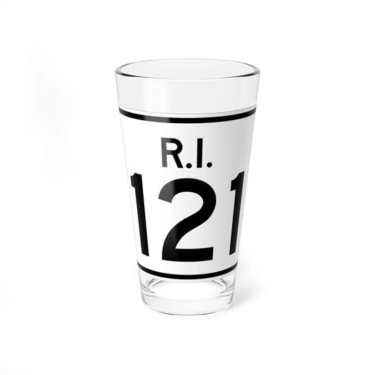 Rhode Island 121 (Rhode Island) (Road Sign) Pint Glass 16oz 16oz - Go Mug Yourself
