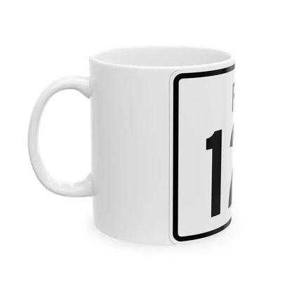 Rhode Island 121 (Rhode Island) (Road Sign) White Coffee Mug - Go Mug Yourself