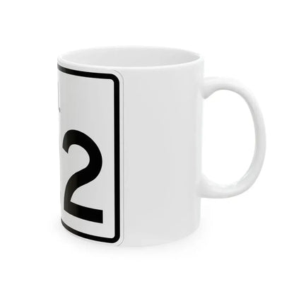 Rhode Island 122 (Rhode Island) (Road Sign) White Coffee Mug - Go Mug Yourself
