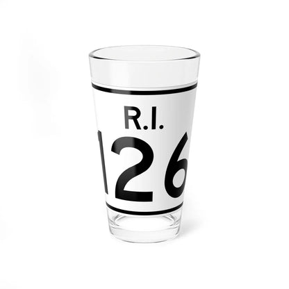 Rhode Island 126 (Rhode Island) (Road Sign) Pint Glass 16oz - Go Mug Yourself
