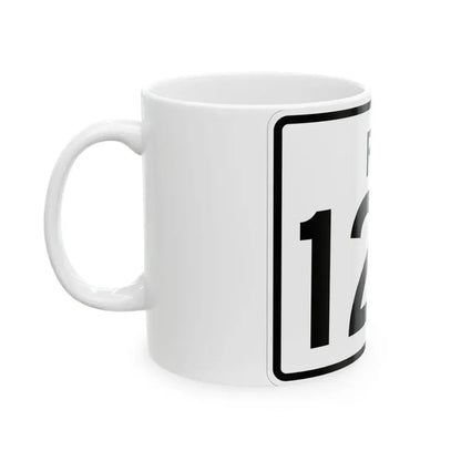 Rhode Island 126 (Rhode Island) (Road Sign) White Coffee Mug - Go Mug Yourself