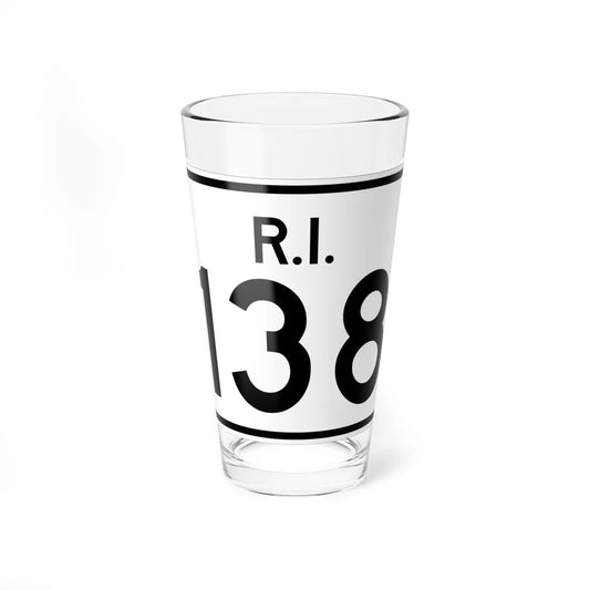 Rhode Island 138 (Rhode Island) (Road Sign) Pint Glass 16oz 16oz - Go Mug Yourself