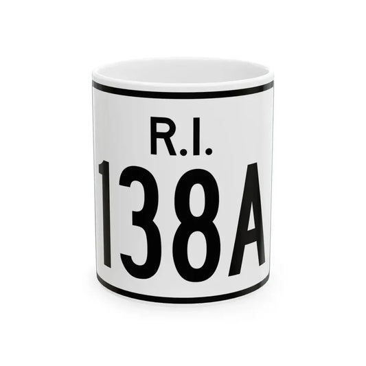 Rhode Island 138A (Rhode Island) (Road Sign) White Coffee Mug 11oz - Go Mug Yourself