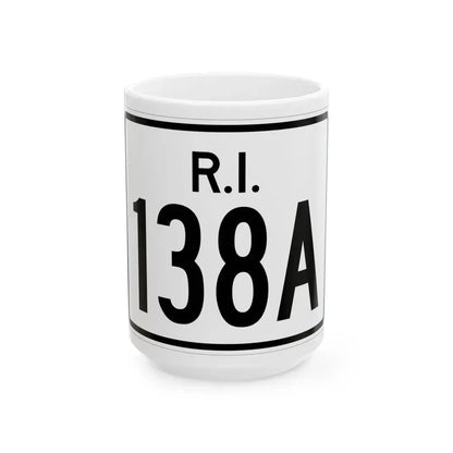 Rhode Island 138A (Rhode Island) (Road Sign) White Coffee Mug 15oz - Go Mug Yourself