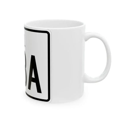 Rhode Island 138A (Rhode Island) (Road Sign) White Coffee Mug - Go Mug Yourself
