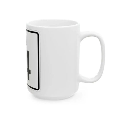 Rhode Island 14 (Rhode Island) (Road Sign) White Coffee Mug - Go Mug Yourself