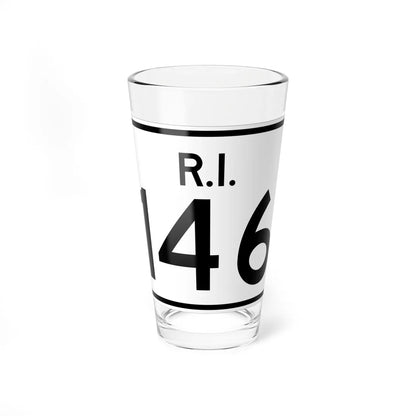 Rhode Island 146 (Rhode Island) (Road Sign) Pint Glass 16oz 16oz - Go Mug Yourself