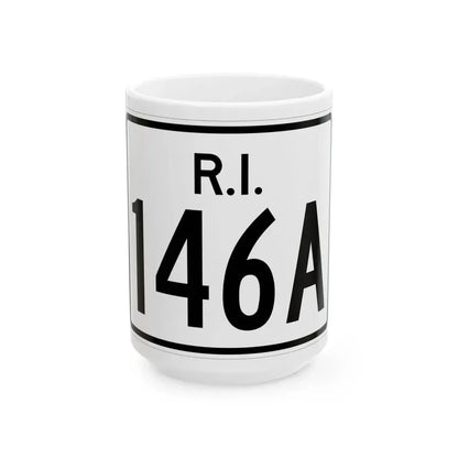 Rhode Island 146A (Rhode Island) (Road Sign) White Coffee Mug 15oz - Go Mug Yourself