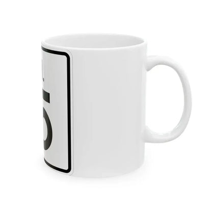 Rhode Island 15 (Rhode Island) (Road Sign) White Coffee Mug - Go Mug Yourself