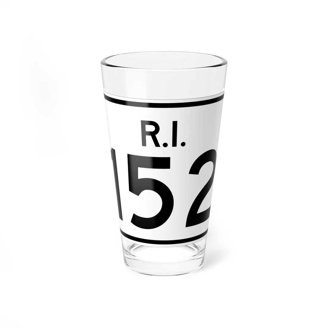 Rhode Island 152 (Rhode Island) (Road Sign) Pint Glass 16oz 16oz - Go Mug Yourself